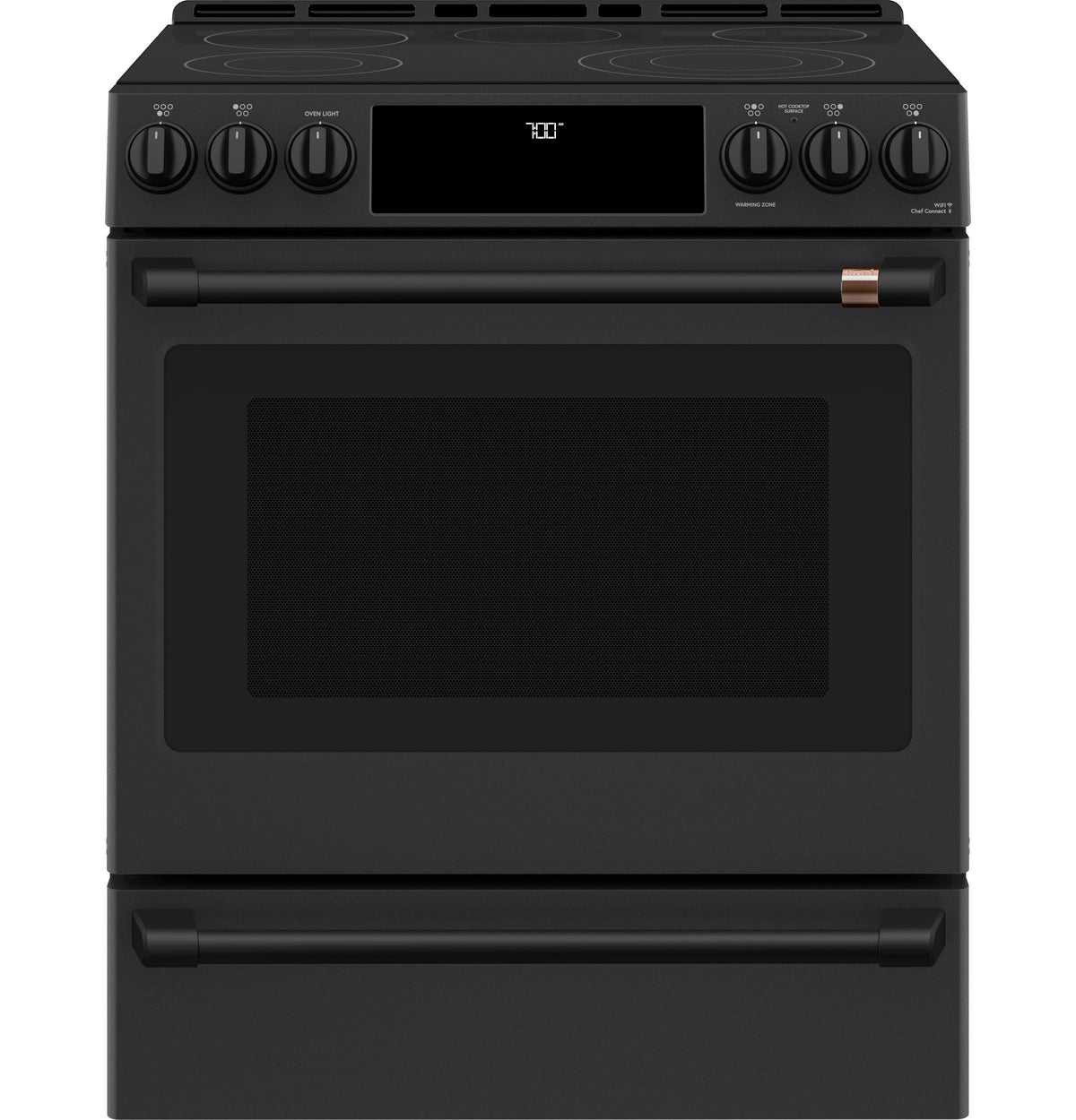 Café 30" Smart Slide-In, Front-Control, Radiant and Convection Range - CES700P3MD1