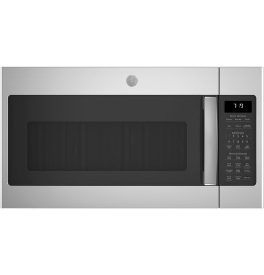 GE APPLIANCES GE 1.9 Cu. Ft. Over-the-Range Sensor Microwave Oven with Recirculating Venting in Stainless Steel - JNM7196SKSS