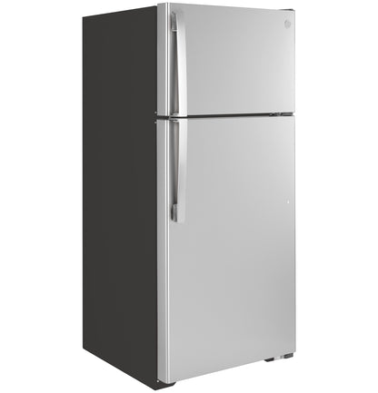 GE APPLIANCES 16.6 Cu. Ft. Top-Freezer Refrigerator in Stainless Steel - GTS17GSNRSS