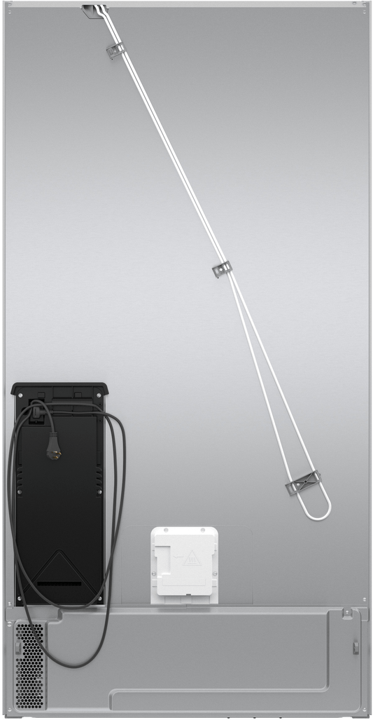 BOSCH B36FD52SNB 500 Series, French Door Bottom freezer, multi door, 36'', Black inox-antifingerprint, Total No Frost Black in Stainless Steel - B36FD52SNB