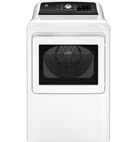 GE APPLIANCES GE 7.4 cu. ft. Capacity Gas Dryer with Up To 120 ft. Venting and Sensor Dry Black On White - GTD58GBSVWS