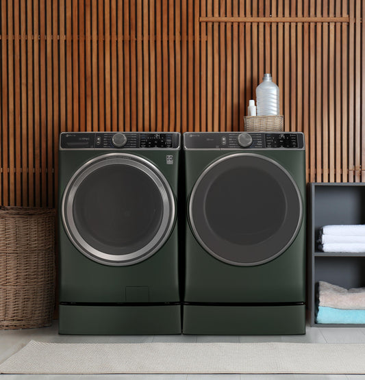 GE APPLIANCES PFW955SPWGN GE Profile™ 5.5 cu. ft. Capacity Smart Front Load ENERGY STAR® Steam Washer with UltraFresh Vent System+ and Smart Wash & Smart Rinse Green - PFW955SPWGN