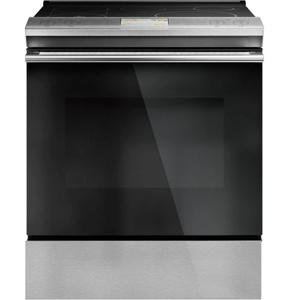 CAFE CAFé30" Smart Slide-In, Front-Control, Induction and Convection Range with In-Oven Camera in Platinum Glass Gray -  CHS90XM2NS5