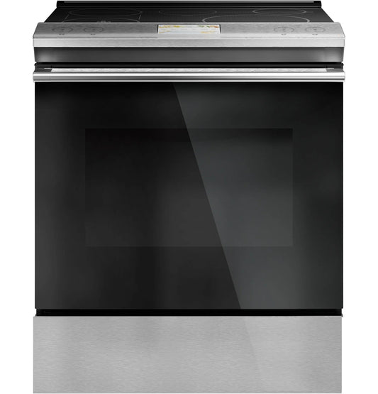 CAFE CAFé30" Smart Slide-In, Front-Control, Induction and Convection Range with In-Oven Camera in Platinum Glass Gray -  CHS90XM2NS5