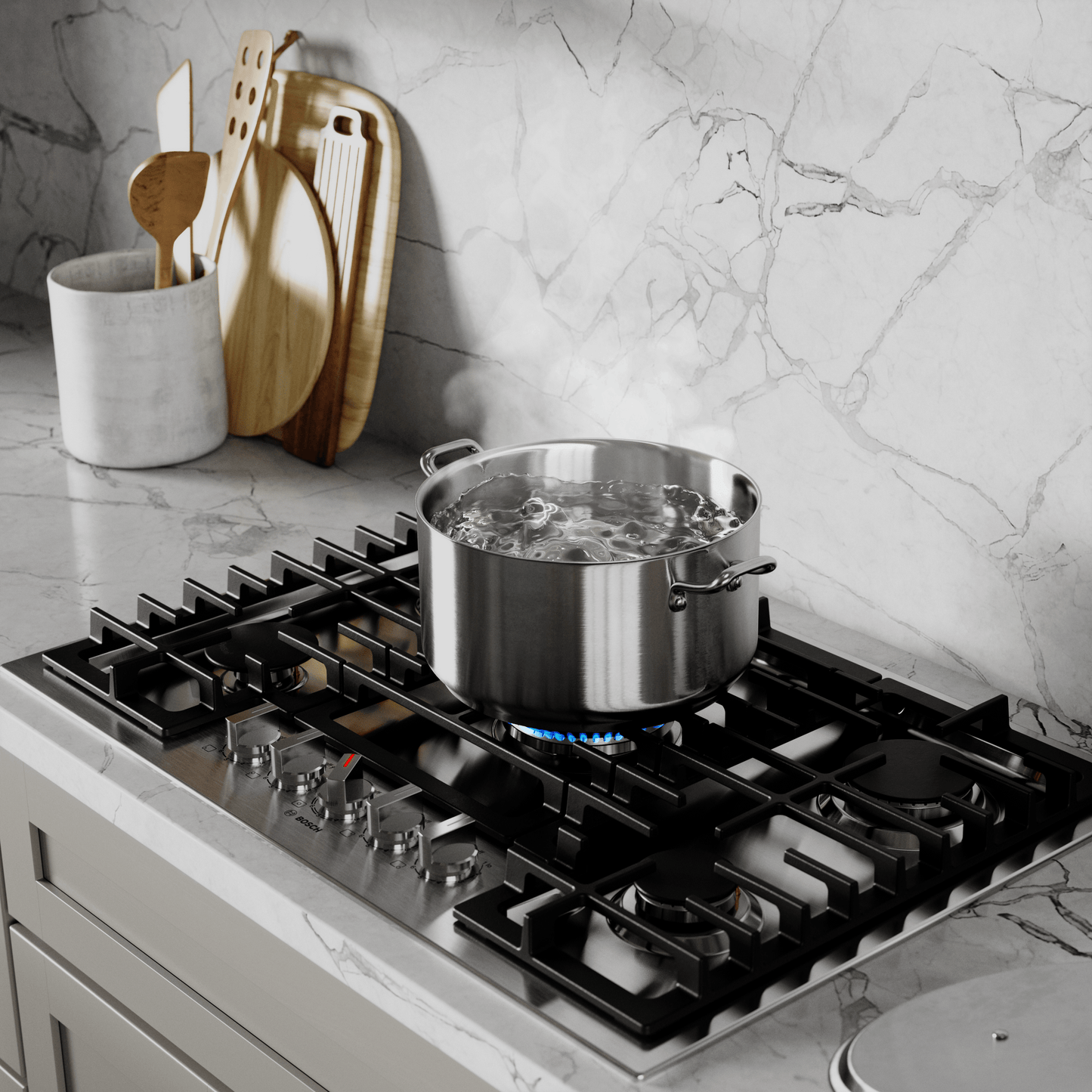 BOSCH NGM8059UC 800 Series, Gas hob, 30'' in Stainless Steel