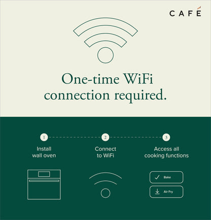 CAFE CTS90DM2NS5 CAFé 30" Smart Built-In Convection Single Wall Oven in Platinum Glass Gray - CTS90DM2NS5