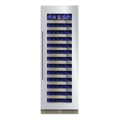 XO APPLIANCE XOU2470WGS Tall Single Zone Wine Cooler, Glass with in Stainless Steel Trim in Stainless Steel - XOU2470WGS