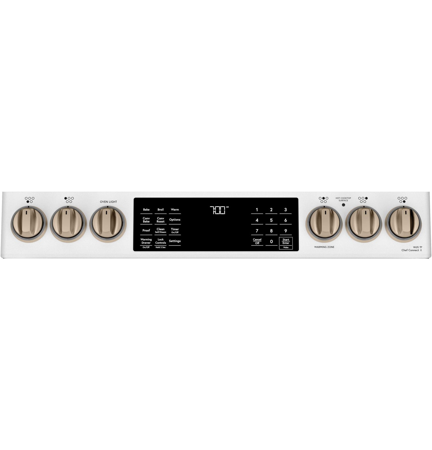 CAFE CES700P4MW2 CAFé30" Smart Slide-In, Front-Control, Radiant and Convection Range White - CES700P4MW2