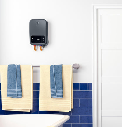 GE APPLIANCES GE18SNHPDG GE® Tankless Electric Water Heater Gray - GE18SNHPDG