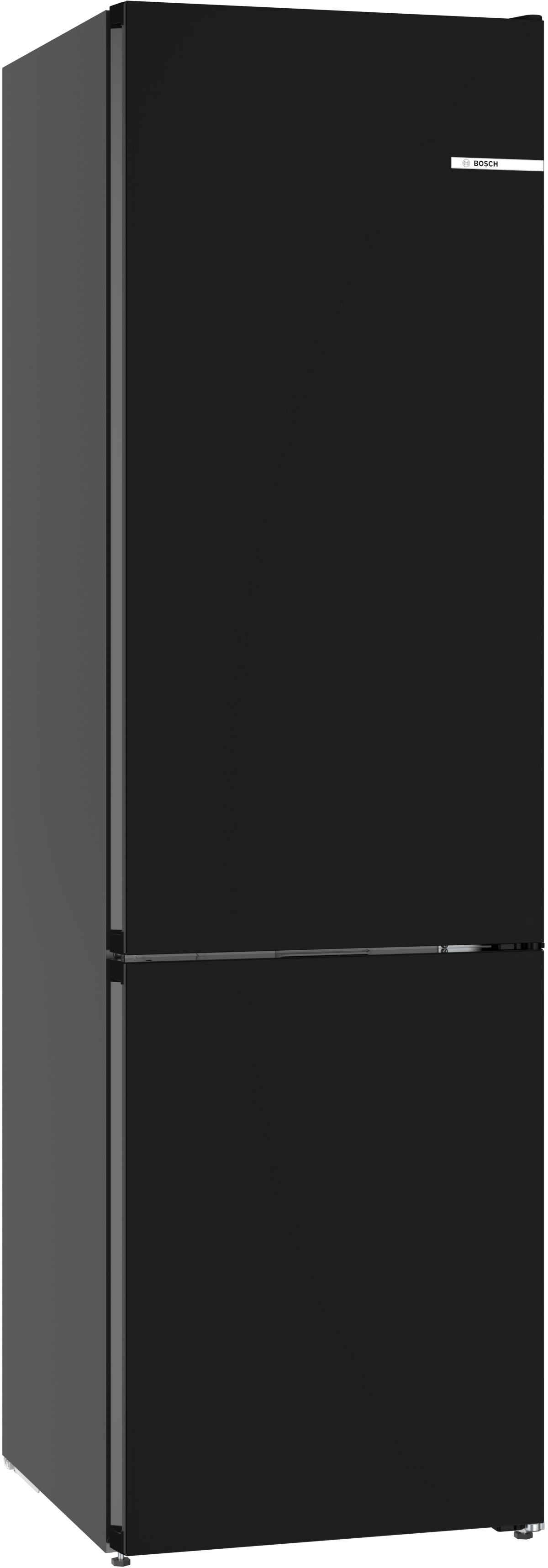 BOSCH B24CB80ESB 800 Series, free-standing fridge-freezer with freezer at bottom, glass door, 24'', Black, Total No Frost Black - B24CB80ESB
