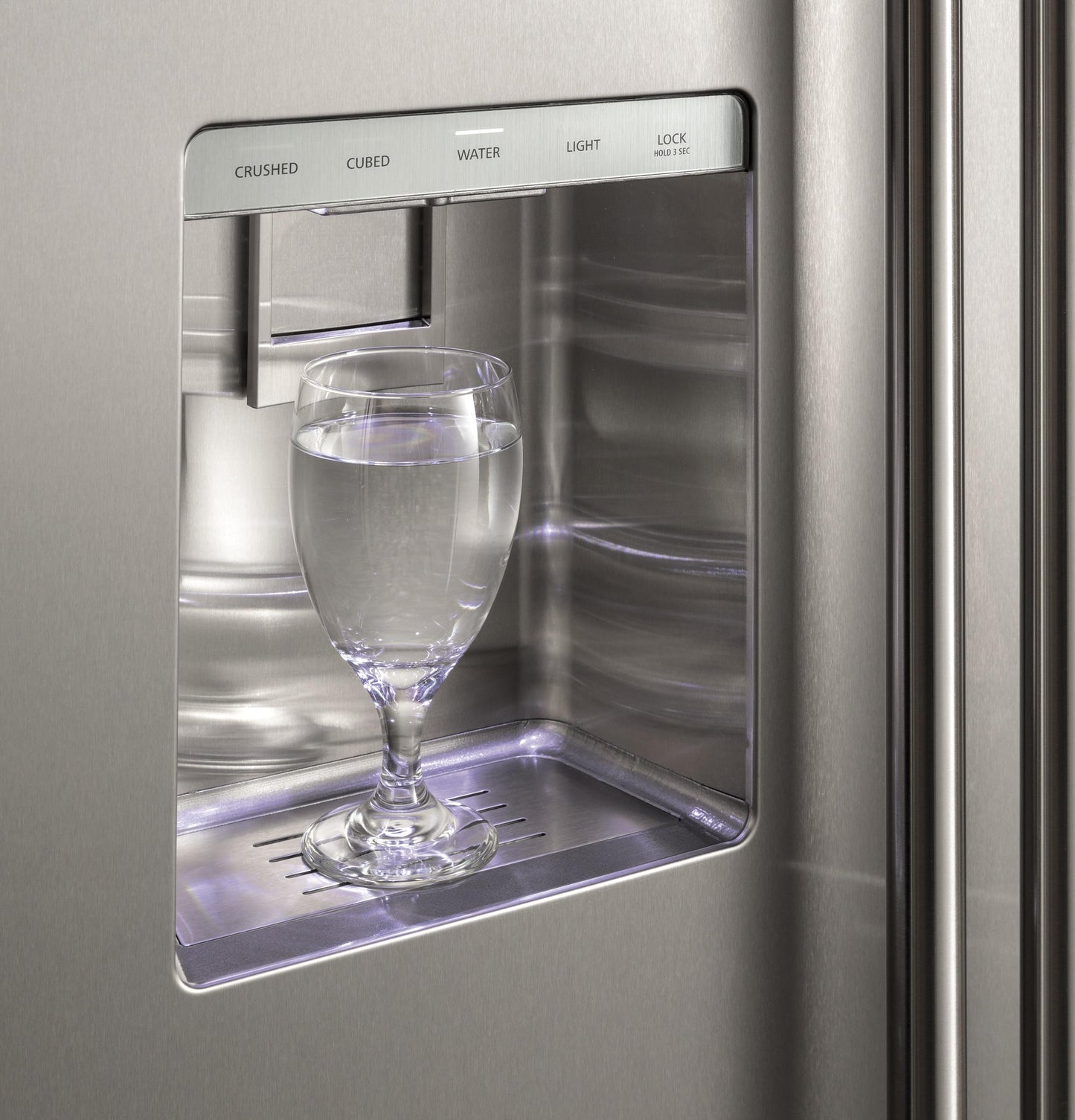 MONOGRAM Monogram 42" Built-In Side-by-Side Refrigerator with Dispenser in Stainless Steel - ZISS420DNSS