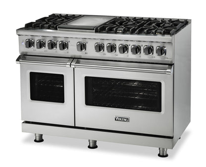 VIKING 48" Dual Fuel Range - VDR548 Viking 5 Series in Stainless Steel - VDR5488BSS
