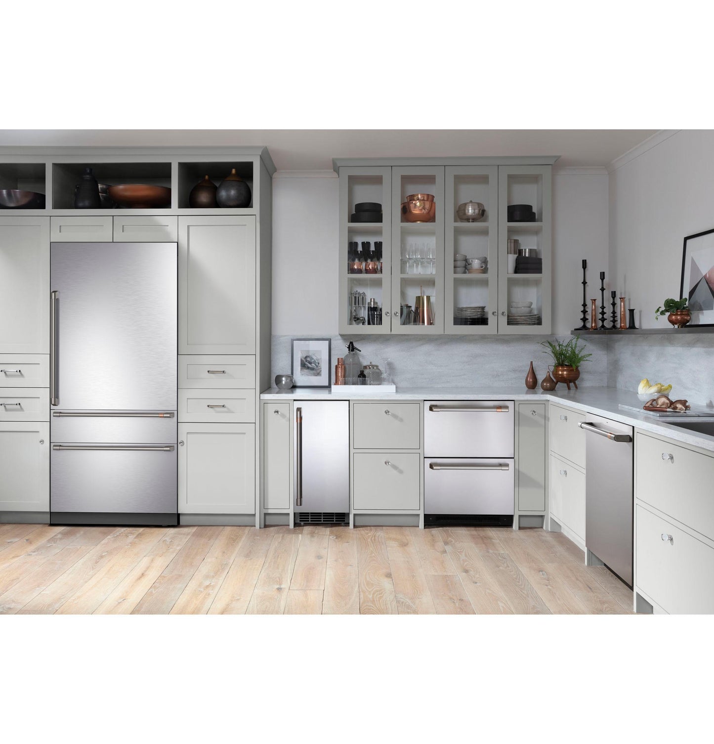 CAFE CIC36RP2VS1 CAFé 36" Integrated Bottom-Freezer Refrigerator in Stainless Steel - CIC36RP2VS1