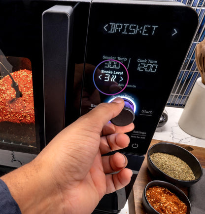 GE APPLIANCES P9SBAAS6VBB GE Profile™ Smart Indoor Pellet Smoker Black - P9SBAAS6VBB