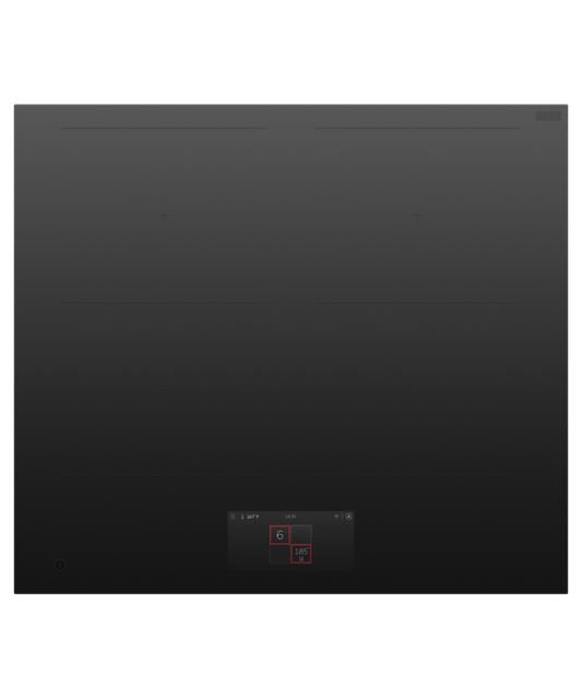 FISHER & PAYKEL CI244DTTB1 24" Series 9 4 Zone Induction Cooktop Black - CI244DTTB1