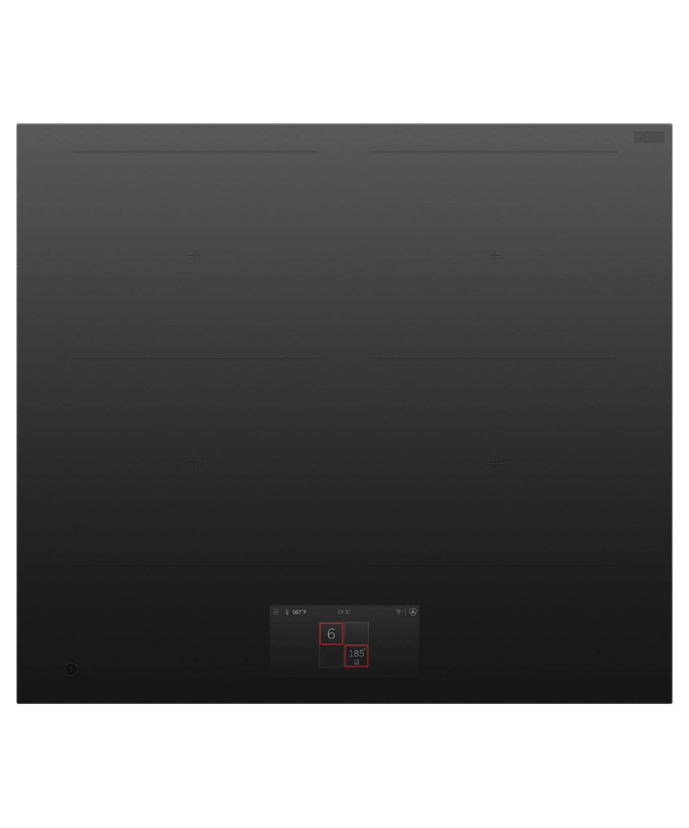 FISHER & PAYKEL CI244DTTB1 24" Series 9 4 Zone Induction Cooktop Black - CI244DTTB1