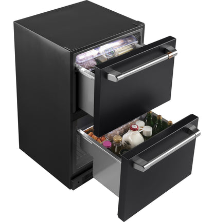 CAFE CDE06RP3ND1 CAFé 5.7 Cu. Ft. Built-In Dual-Drawer Refrigerator Black - CDE06RP3ND1