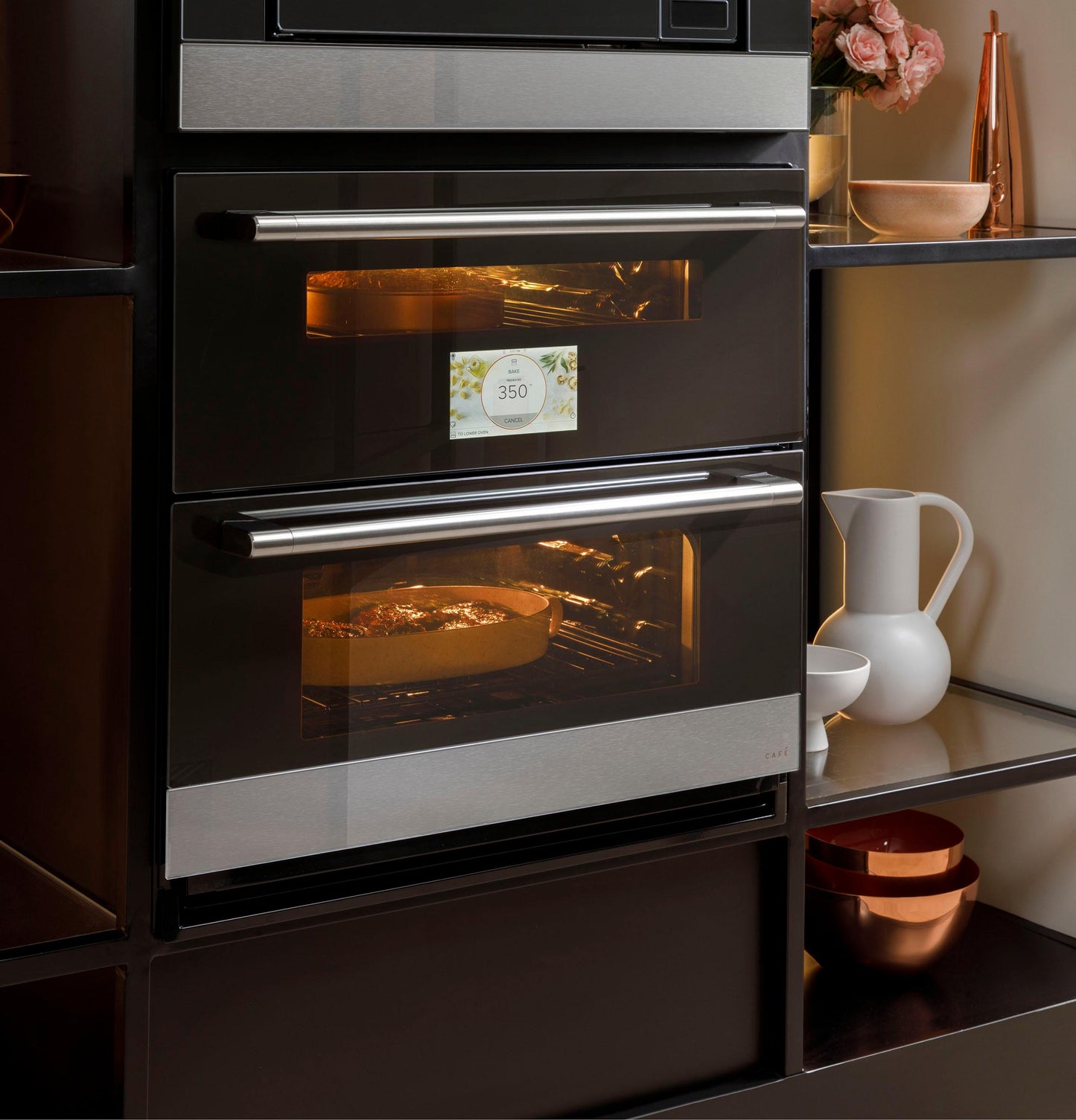 CAFE CTS92DM2NS5 CAFé30" Duo Smart Single Wall Oven in Platinum Glass Gray - CTS92DM2NS5