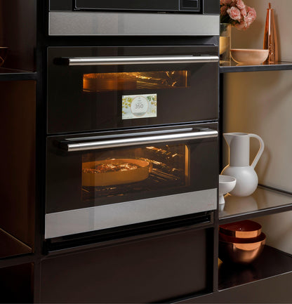 CAFE CTS92DM2NS5 CAFé30" Duo Smart Single Wall Oven in Platinum Glass Gray - CTS92DM2NS5