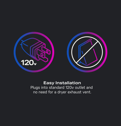 GE APPLIANCES PFQ83HSSWWW GE Profile™ ENERGY STAR® 4.6 cu. ft. Capacity UltraFast Combo with Ventless Inverter Heat Pump Technology Washer/Dryer White - PFQ83HSSWWW