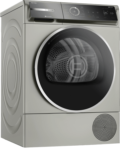 BOSCH WQB245AXUC 800 Series, heat pump dryer, Silver inox Silver