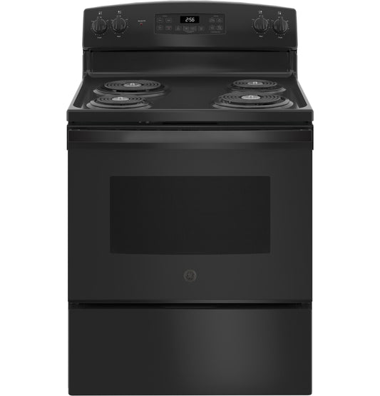 GE APPLIANCES 30" Free-Standing Self-Clean Electric Range Black - JB256DMBB