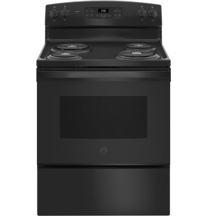 GE APPLIANCES 30" Free-Standing Self-Clean Electric Range Black - JB256DMBB