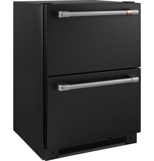 CAFE CDE06RP3ND1 CAFé 5.7 Cu. Ft. Built-In Dual-Drawer Refrigerator Black - CDE06RP3ND1
