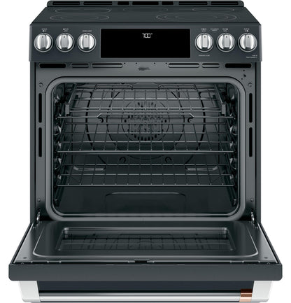 CAFE CES700P3MD1 CAFé30" Smart Slide-In, Front-Control, Radiant and Convection Range Black - CES700P3MD1