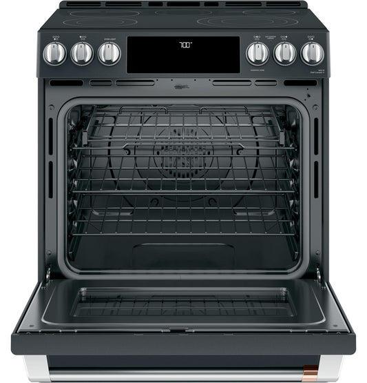 CAFE CES700P3MD1 CAFé30" Smart Slide-In, Front-Control, Radiant and Convection Range Black - CES700P3MD1