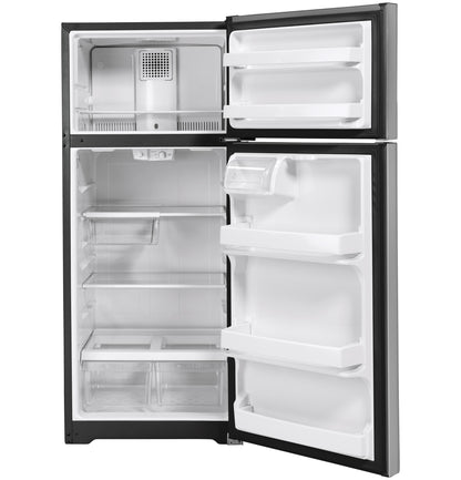 GE APPLIANCES 17.5 Cu. Ft. Top-Freezer Refrigerator in Stainless Steel - GTS18HYNRFS