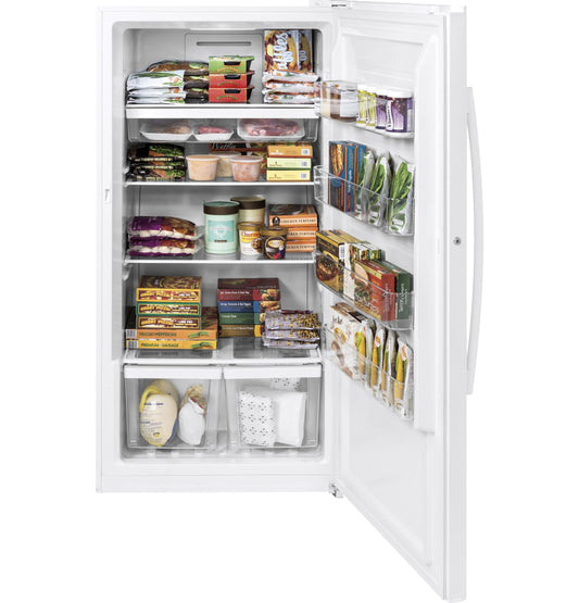GE APPLIANCES FUF17DLRWW GE® ENERGY STAR® 17.3 Cu. Ft. Frost-Free Garage Ready Upright Freezer White - FUF17DLRWW