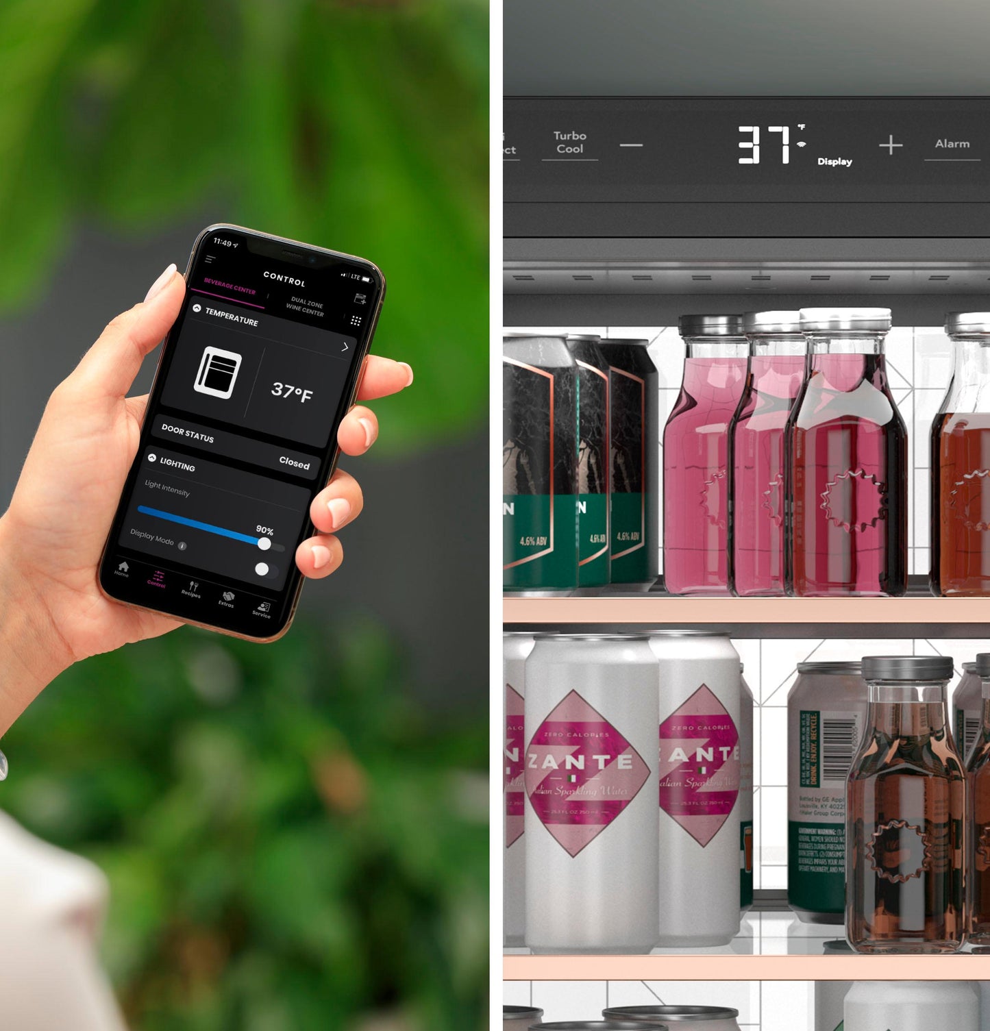 CAFE CCR06BM2PS5 CAFéBeverage Center in Platinum Glass Gray - CCR06BM2PS5