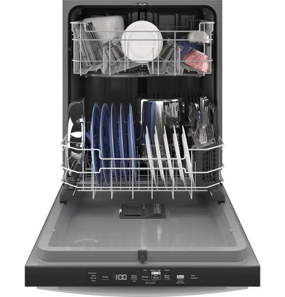 GE APPLIANCES GDT550PGRWW GE® ENERGY STAR® Top Control with Plastic Interior Dishwasher with Sanitize Cycle & Dry Boost White - GDT550PGRWW
