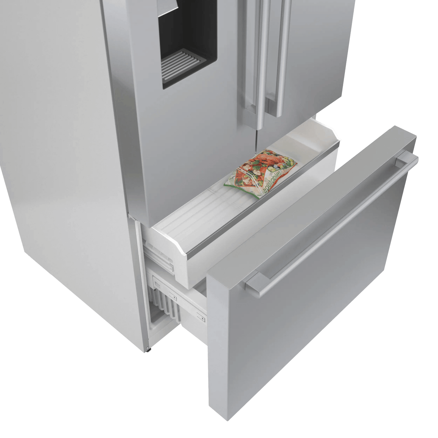 BOSCH B36CD50SNS 500 Series French Door Bottom Mount Refrigerator 36" Stainless steel (with anti-fingerprint), Total No Frost in Stainless Steel - B36CD50SNS