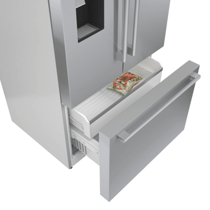 BOSCH B36CD50SNS 500 Series French Door Bottom Mount Refrigerator 36" Stainless steel (with anti-fingerprint), Total No Frost in Stainless Steel - B36CD50SNS