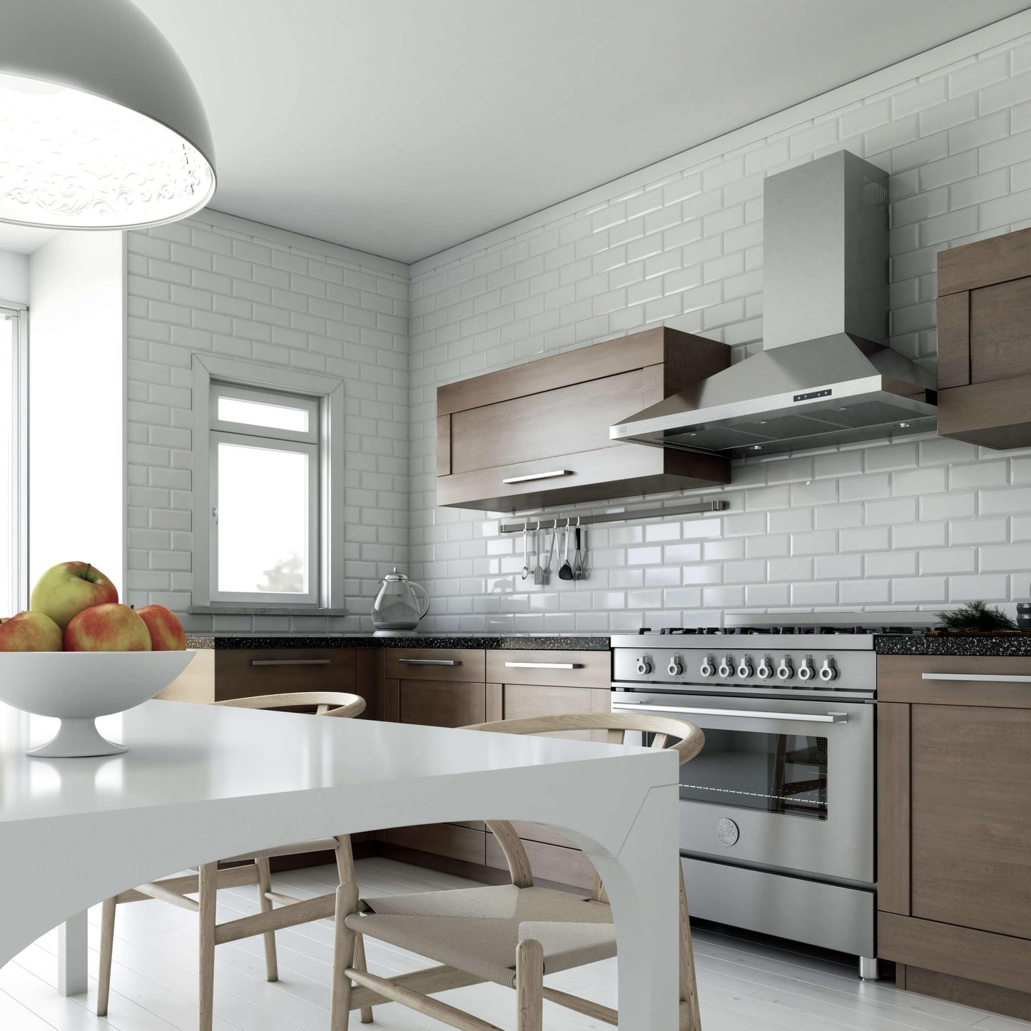 XO APPLIANCE XOV36KSE 36" 1000 CFM Italian Made Wall Chimney Range Hood in Stainless Steel - XOV36KSE