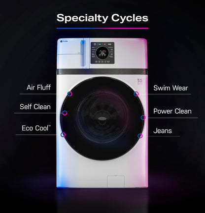 GE APPLIANCES PFQ83HSSWWW GE Profile™ ENERGY STAR® 4.6 cu. ft. Capacity UltraFast Combo with Ventless Inverter Heat Pump Technology Washer/Dryer White - PFQ83HSSWWW