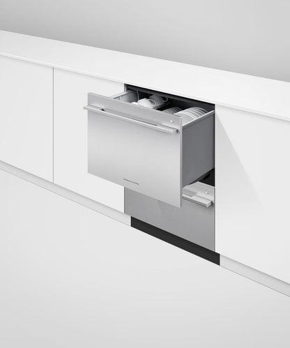 FISHER & PAYKEL DD24DDFTX9N Series 9 Contemporary Tall Double DishDrawer™ Dishwasher in Stainless Steel - DD24DDFTX9N