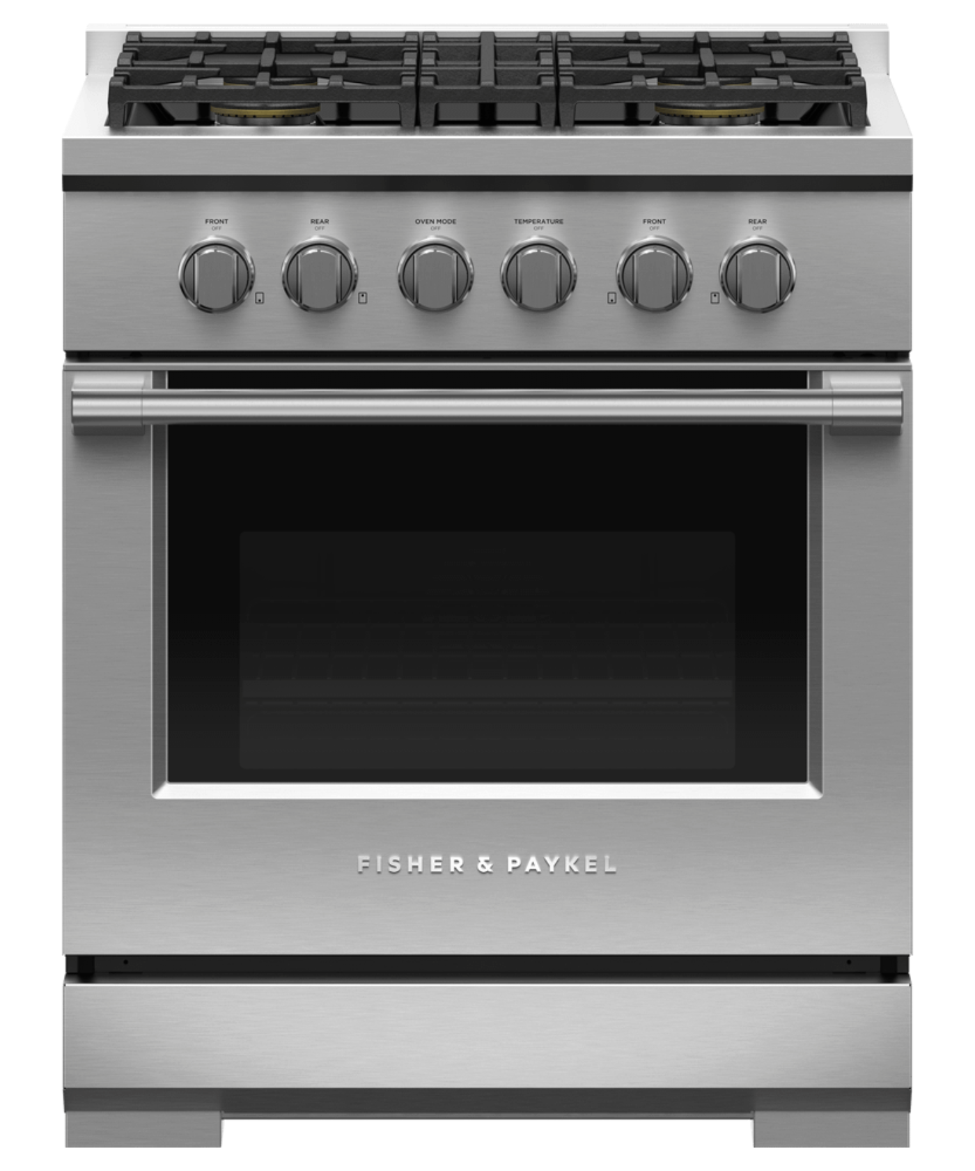 FISHER & PAYKEL RGV3304N 30" Series 7 Professional 4 Burner Gas Range in Stainless Steel - RGV3304N