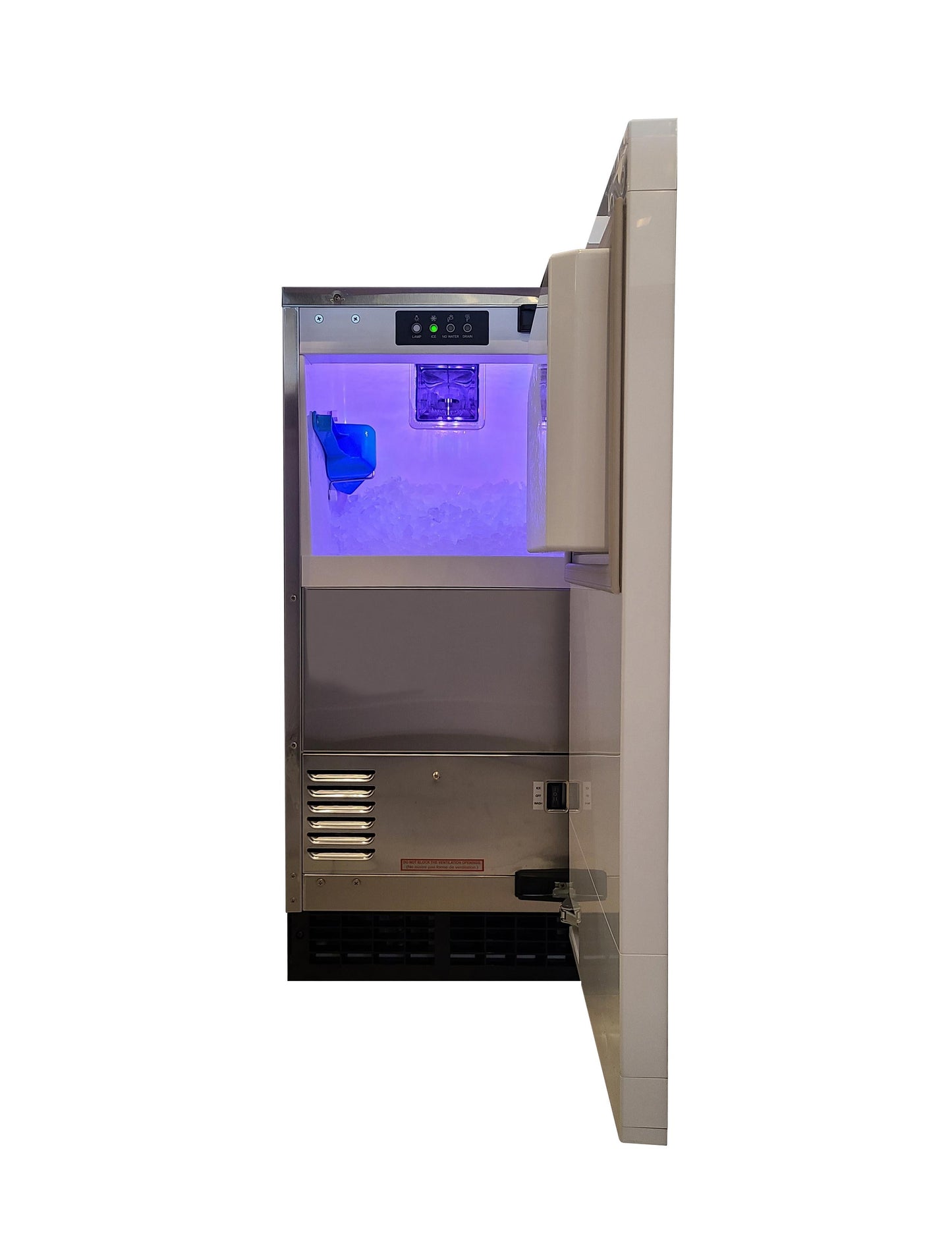 XO APPLIANCE XOUIM1585NOP 15" Nugget Ice Maker Panel Ready w Pump Custom Panel Ready - XOUIM1585NOP