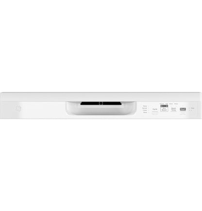 GE APPLIANCES Dishwasher with Front Controls with Power Cord White - GDF511PGRWW