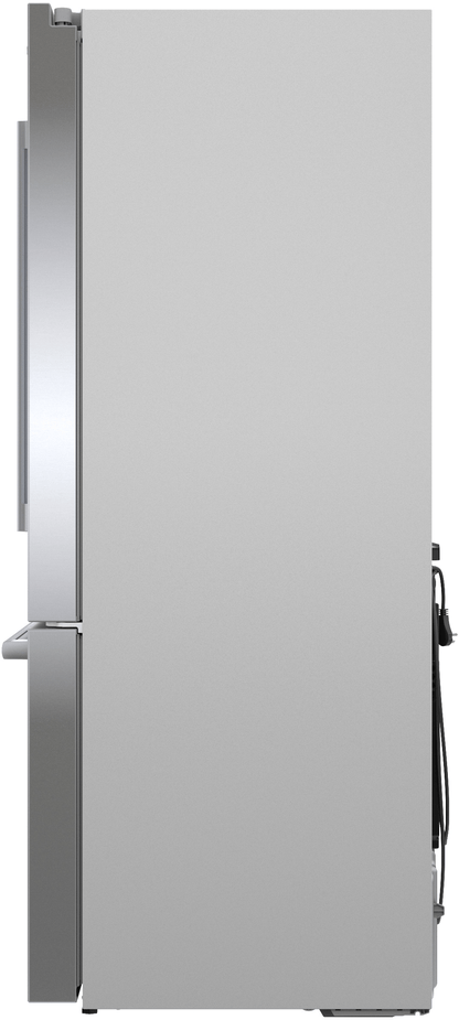 BOSCH B36CD52SNS 500 Series, French Door Bottom freezer, multi door, 36'', Brushed steel (with anti-fingerprint), Total No Frost in Stainless Steel - B36CD52SNS