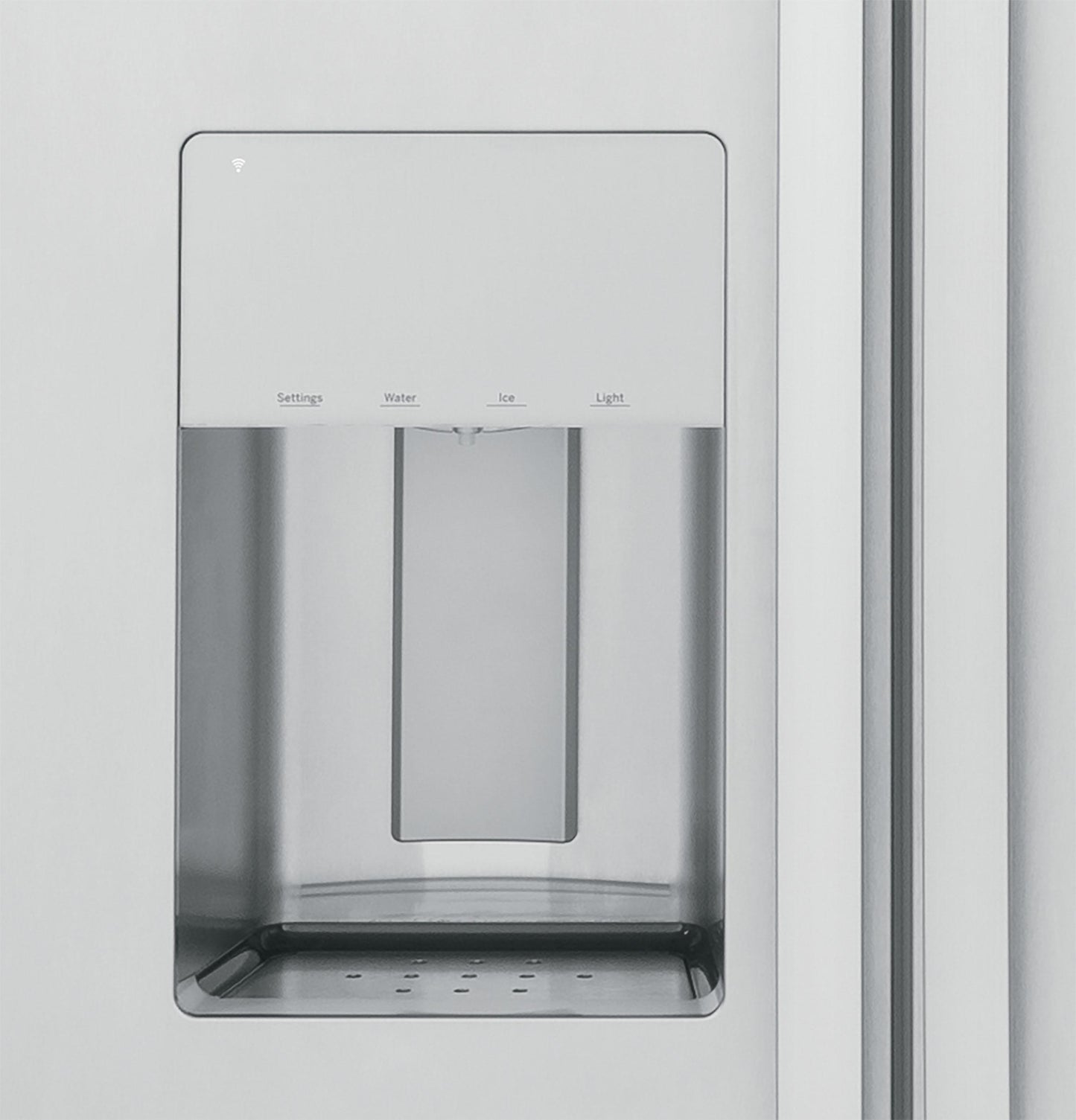 GE APPLIANCES Profile 48" Smart Built-In Side-by-Side Refrigerator with Dispenser in Stainless Steel - PSB48YSNSS