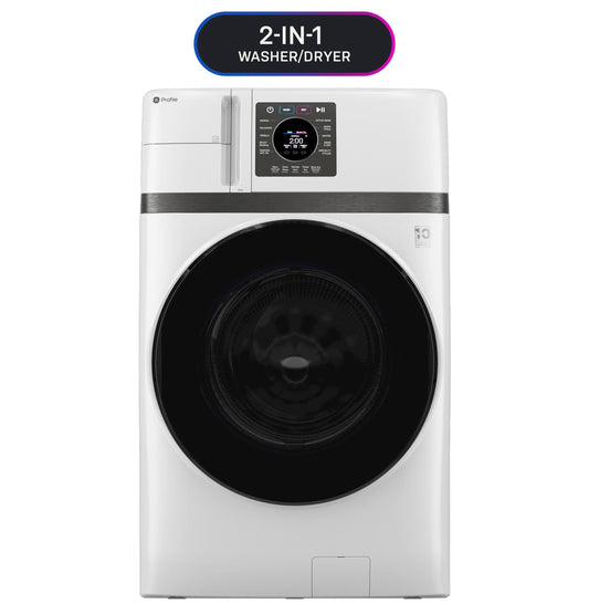 GE APPLIANCES PFQ83HSSWWW GE Profile™ ENERGY STAR® 4.6 cu. ft. Capacity UltraFast Combo with Ventless Inverter Heat Pump Technology Washer/Dryer White - PFQ83HSSWWW