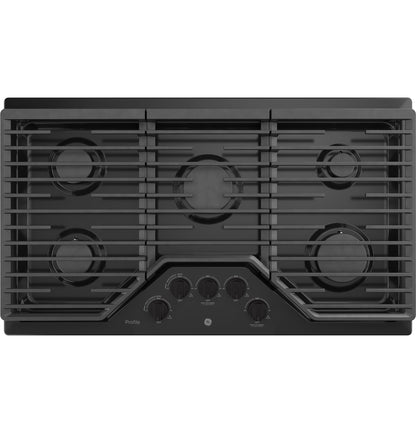 GE APPLIANCES PGP7036DLBB GE Profile™ 36" Built-In Gas Cooktop Black - PGP7036DLBB