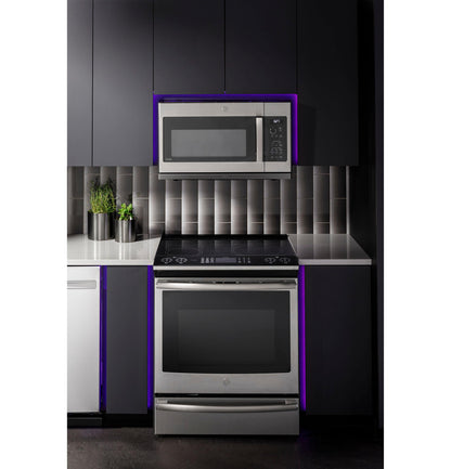 GE APPLIANCES Profile 2.2 Cu. Ft. Over-the-Range Sensor Microwave Oven in Stainless Steel - PVM9225SRSS