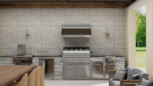 XO APPLIANCE XOGRILL42N 42" Grill 4 Burner with Rotiss Burner NG in Stainless Steel - XOGRILL42N