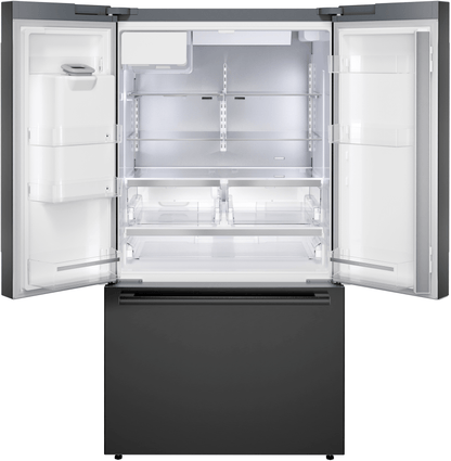 BOSCH B36FD52SNB 500 Series, French Door Bottom freezer, multi door, 36'', Black inox-antifingerprint, Total No Frost Black in Stainless Steel - B36FD52SNB