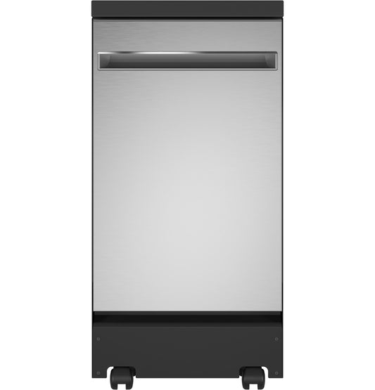 GE APPLIANCES GPT145SSLSS GE® ENERGY STAR® 18" in Stainless Steel Interior Portable Dishwasher with Sanitize Cycle in Stainless Steel - GPT145SSLSS